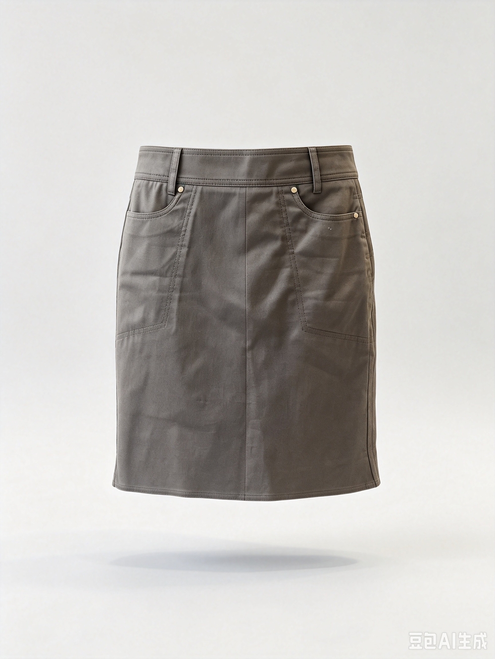Gucci khaki mini skirt